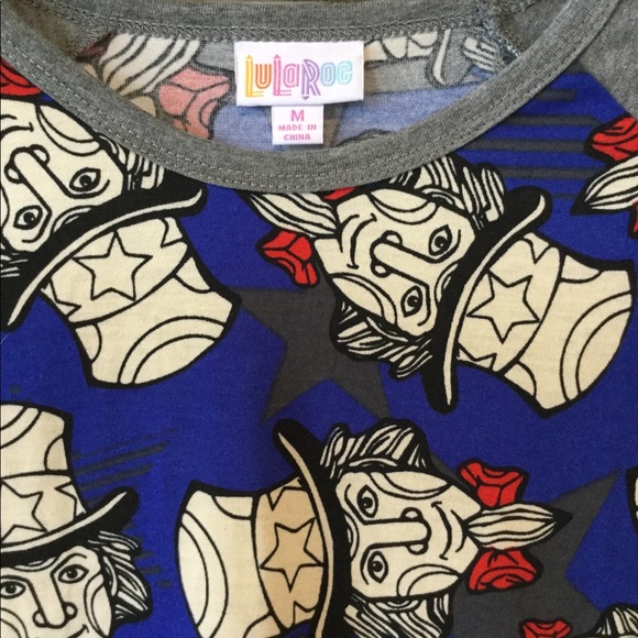Lularoe Uncle Sam tee size medium - Picture 3 of 5